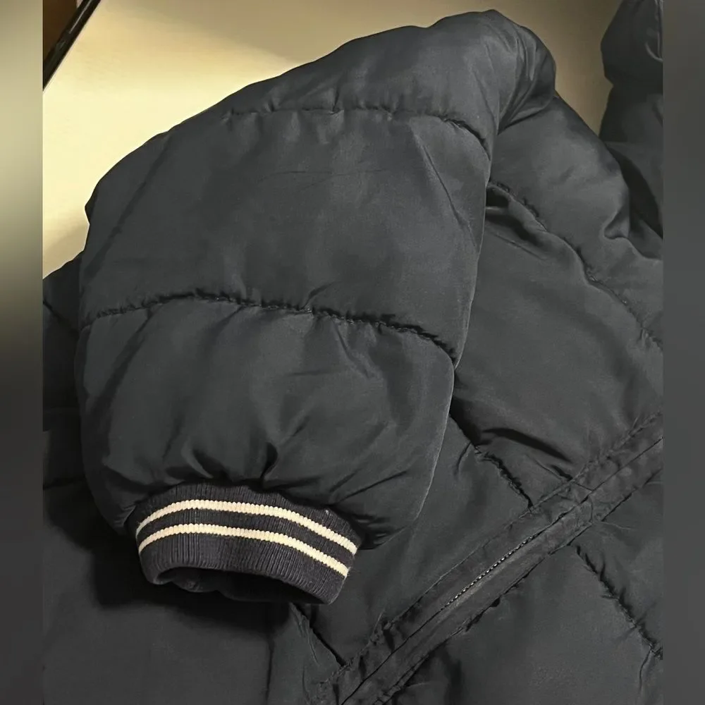 GAP Baby Navy Blue Fleece Puffer Coat 24M